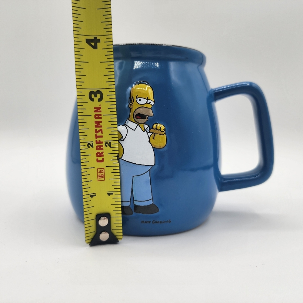 Homer Simpson Blue Ceramic Mug with Character Design - Picture 9 of 11